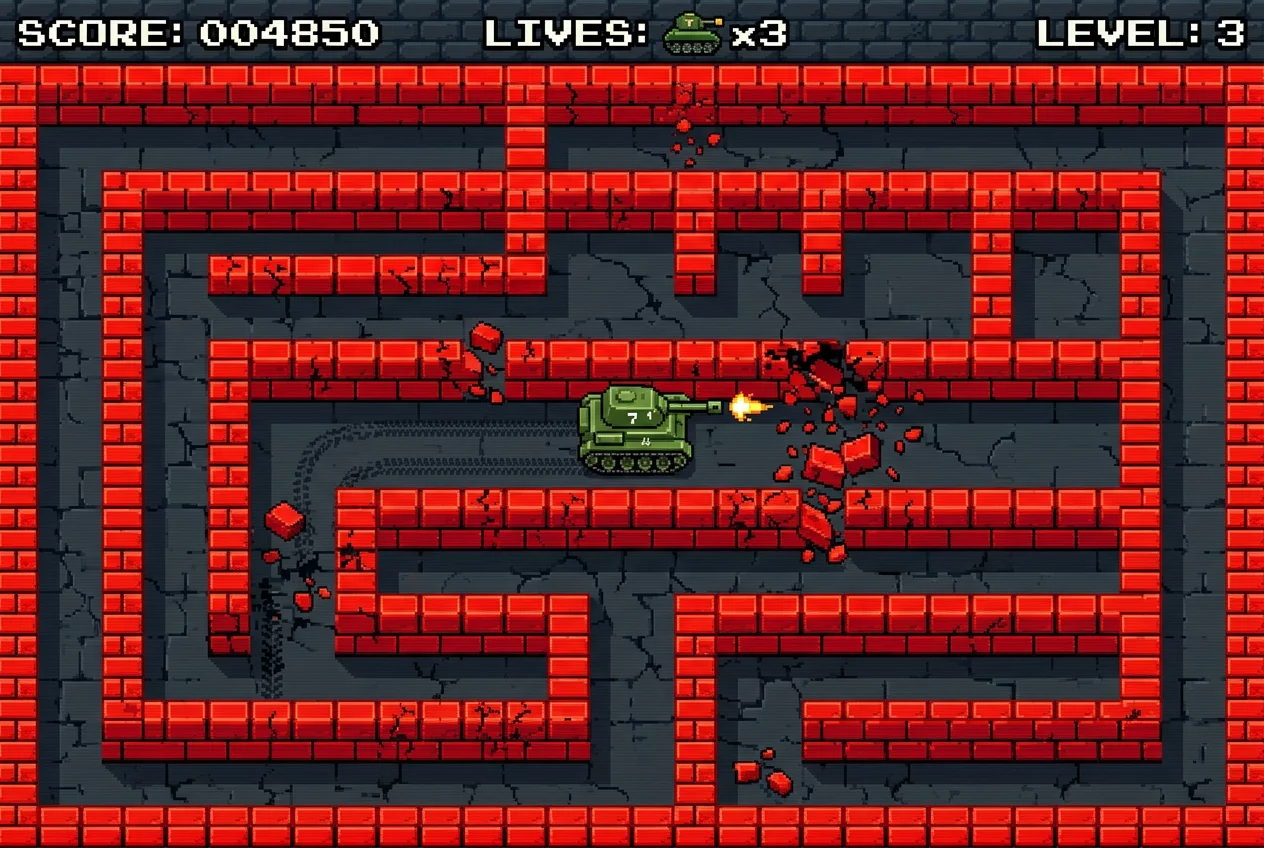 Tank Pixel labyrintti