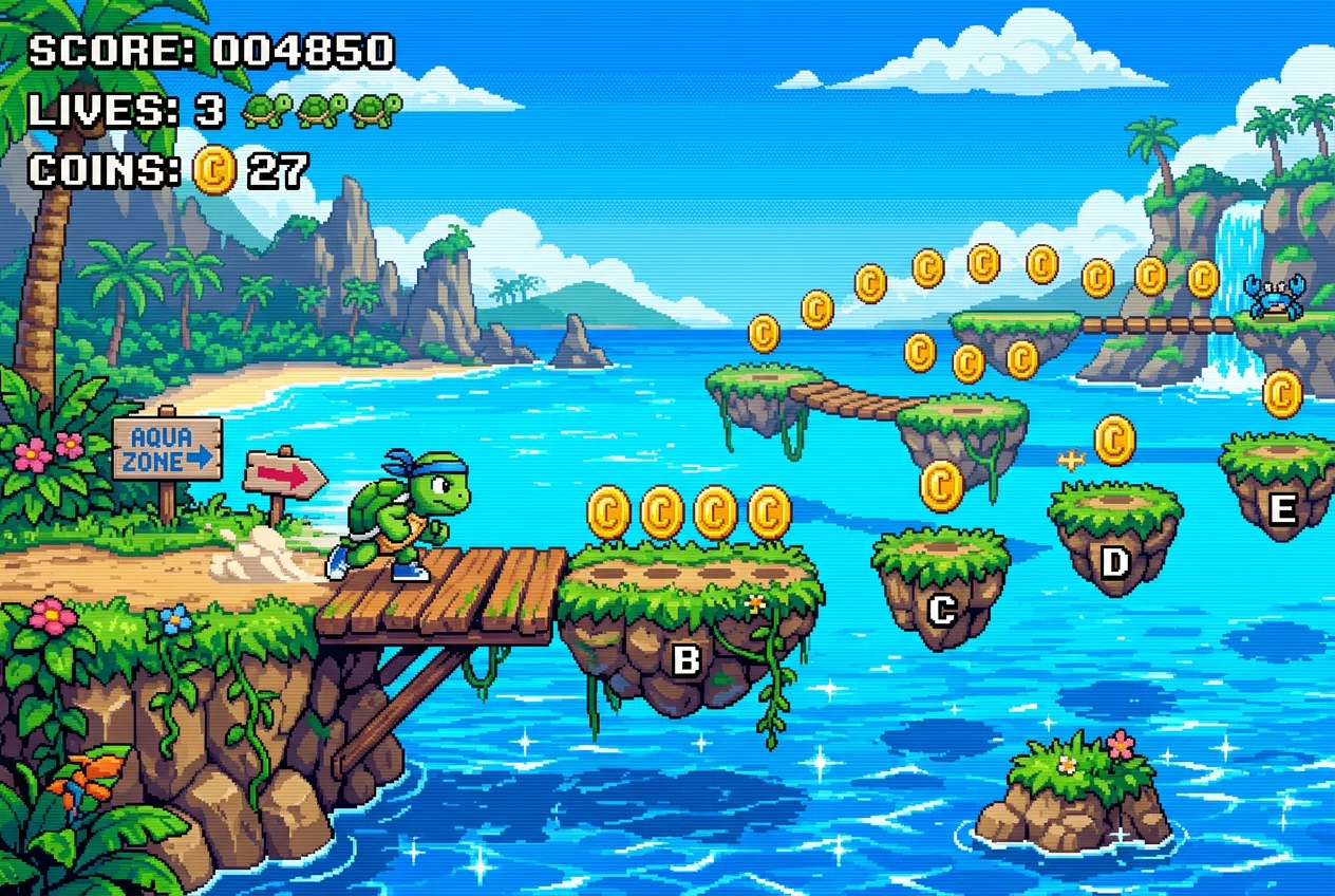 Turtle Jump Dash screenshot obstacles
